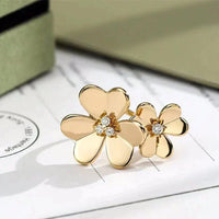 [Vera Jewelry]CLOVER COMOS GOLD DIAMOND RING