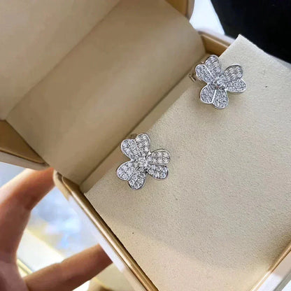 [Vera  Jewelry]CLOVER COMOS DIAMOND EARRINGS SILVER