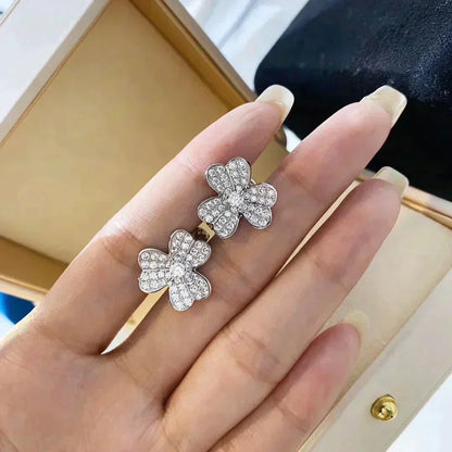 [Vera  Jewelry]CLOVER COMOS DIAMOND EARRINGS SILVER