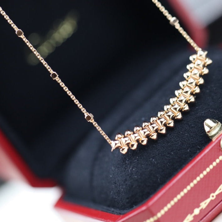 [Vera  Jewelry]CLASH PINK GOLD NECKLACE