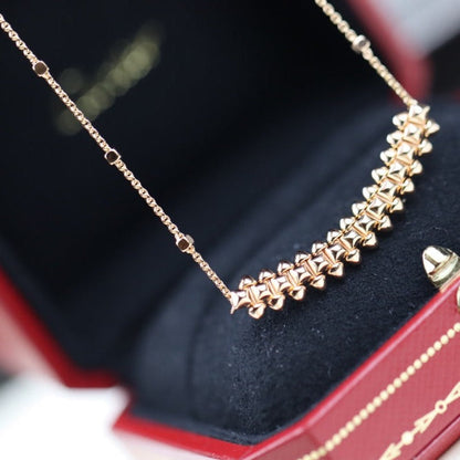 [Vera  Jewelry]CLASH PINK GOLD NECKLACE