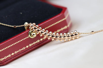 [Vera  Jewelry]CLASH PINK GOLD NECKLACE