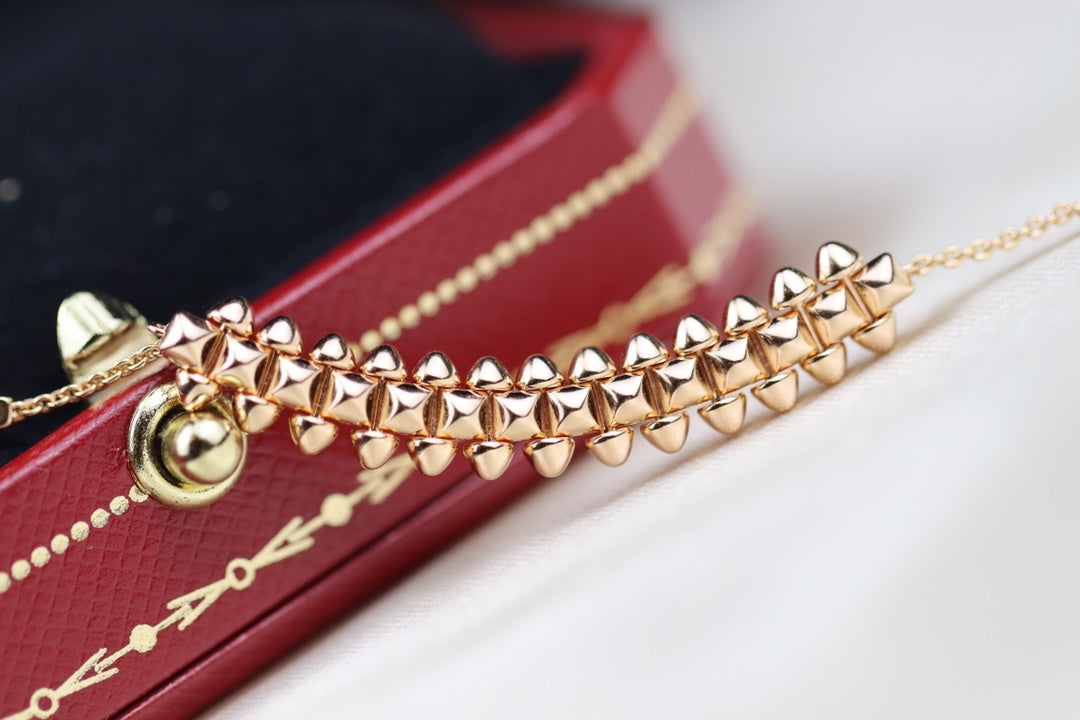 [Vera  Jewelry]CLASH PINK GOLD NECKLACE