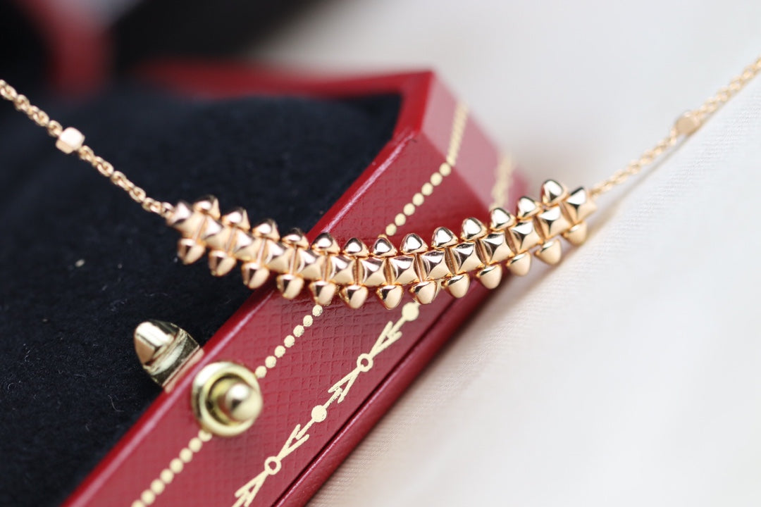 [Vera  Jewelry]CLASH PINK GOLD NECKLACE