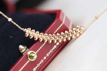 [Vera  Jewelry]CLASH PINK GOLD NECKLACE