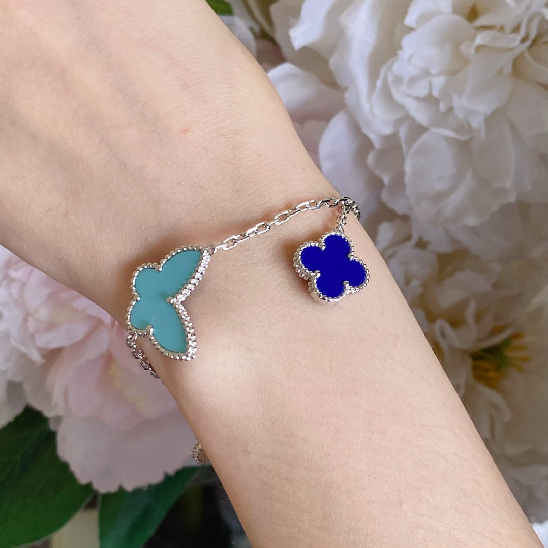 [Vera  Jewelry]LUCKY SPRING SILVER BRACELET 4 MOTIF
