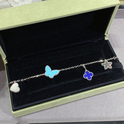 [Vera  Jewelry]LUCKY SPRING SILVER BRACELET 4 MOTIF