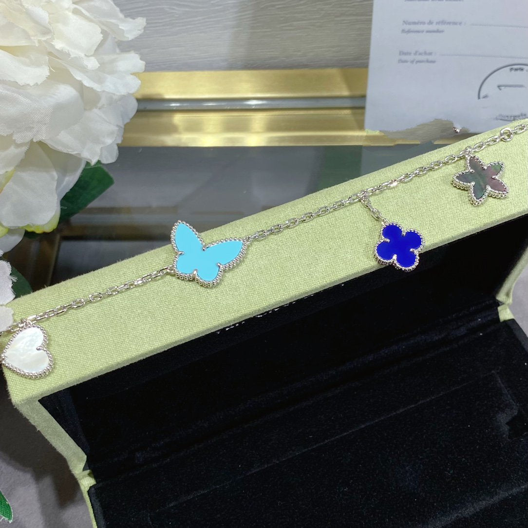 [Vera Jewelry]LUCKY SPRING SILVER BRACELET 4 MOTIF