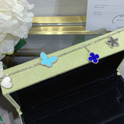 [Vera Jewelry]LUCKY SPRING SILVER BRACELET 4 MOTIF