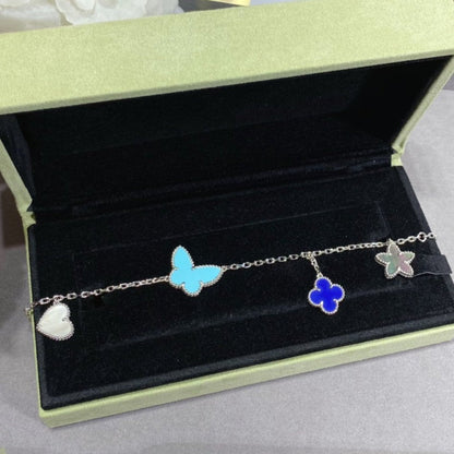 [Vera  Jewelry]LUCKY SPRING SILVER BRACELET 4 MOTIF