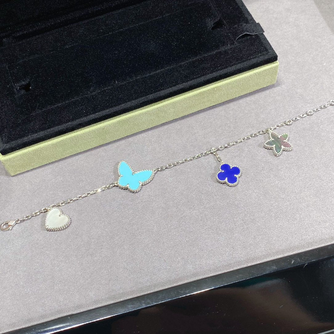[Vera Jewelry]LUCKY SPRING SILVER BRACELET 4 MOTIF