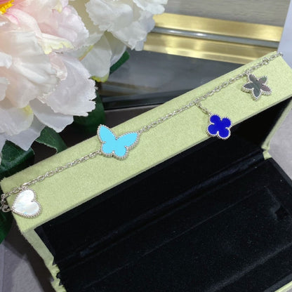 [Vera  Jewelry]LUCKY SPRING SILVER BRACELET 4 MOTIF