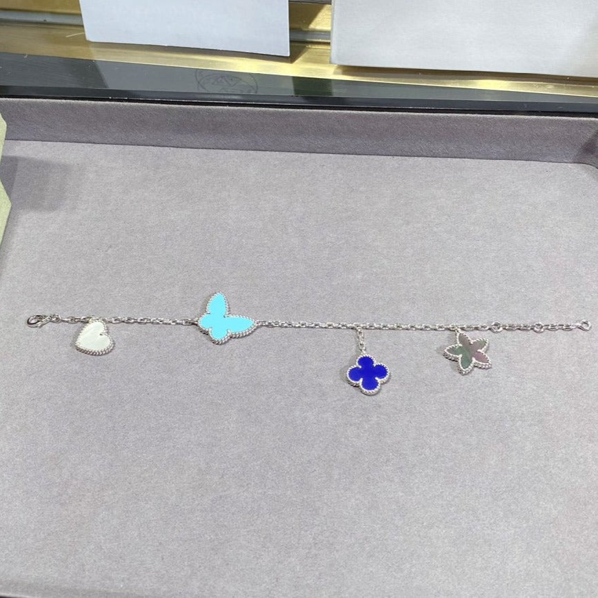 [Vera Jewelry]LUCKY SPRING SILVER BRACELET 4 MOTIF