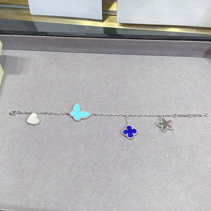[Vera Jewelry]LUCKY SPRING SILVER BRACELET 4 MOTIF