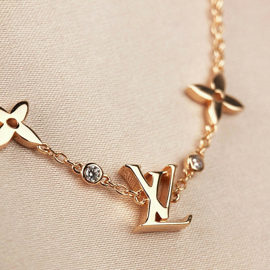 [Vera Jewelry]STAR AND SUN 7 MOTIFS GOLD BRACELET