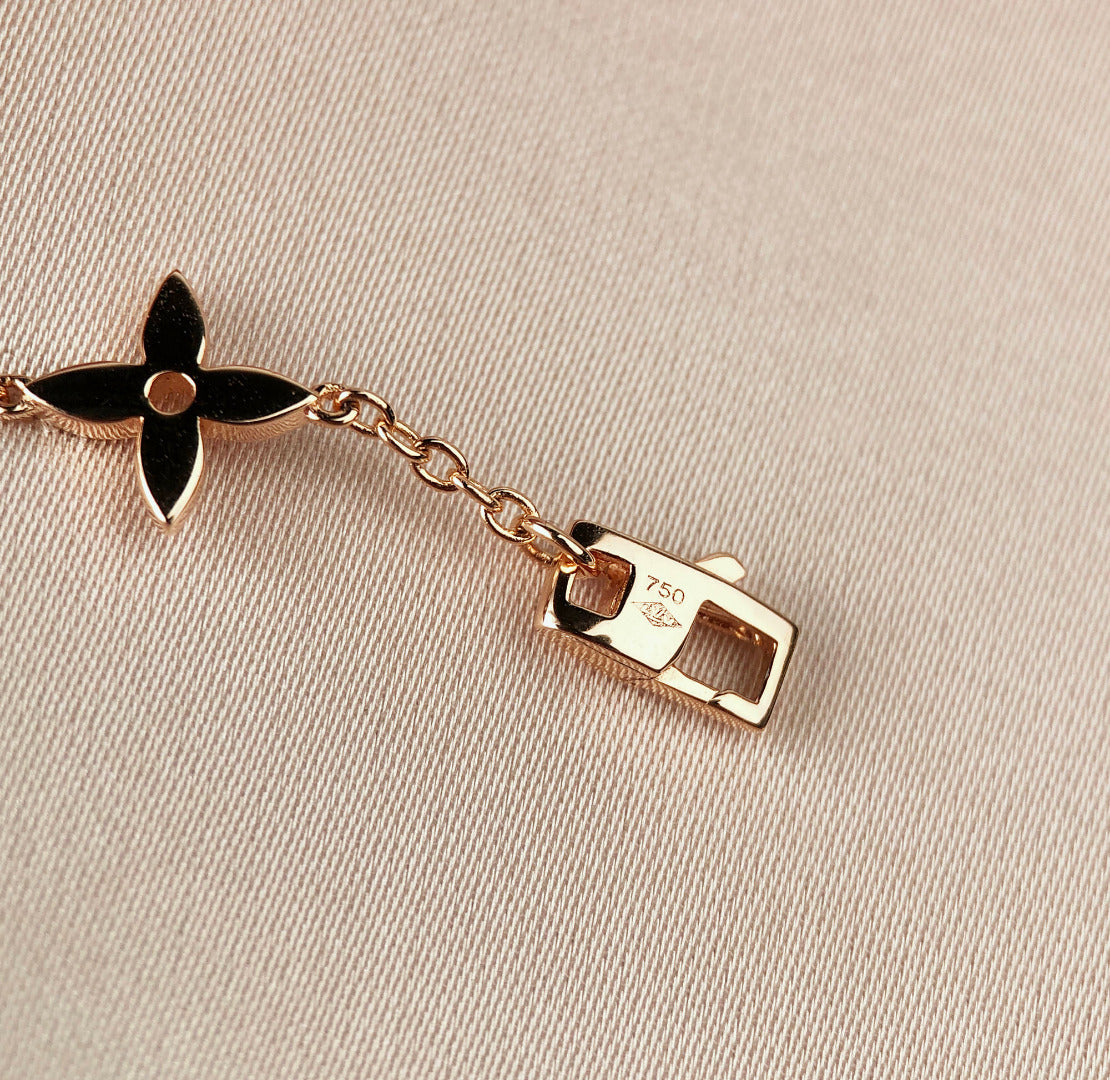 [Vera  Jewelry]STAR AND SUN 7 MOTIFS GOLD BRACELET