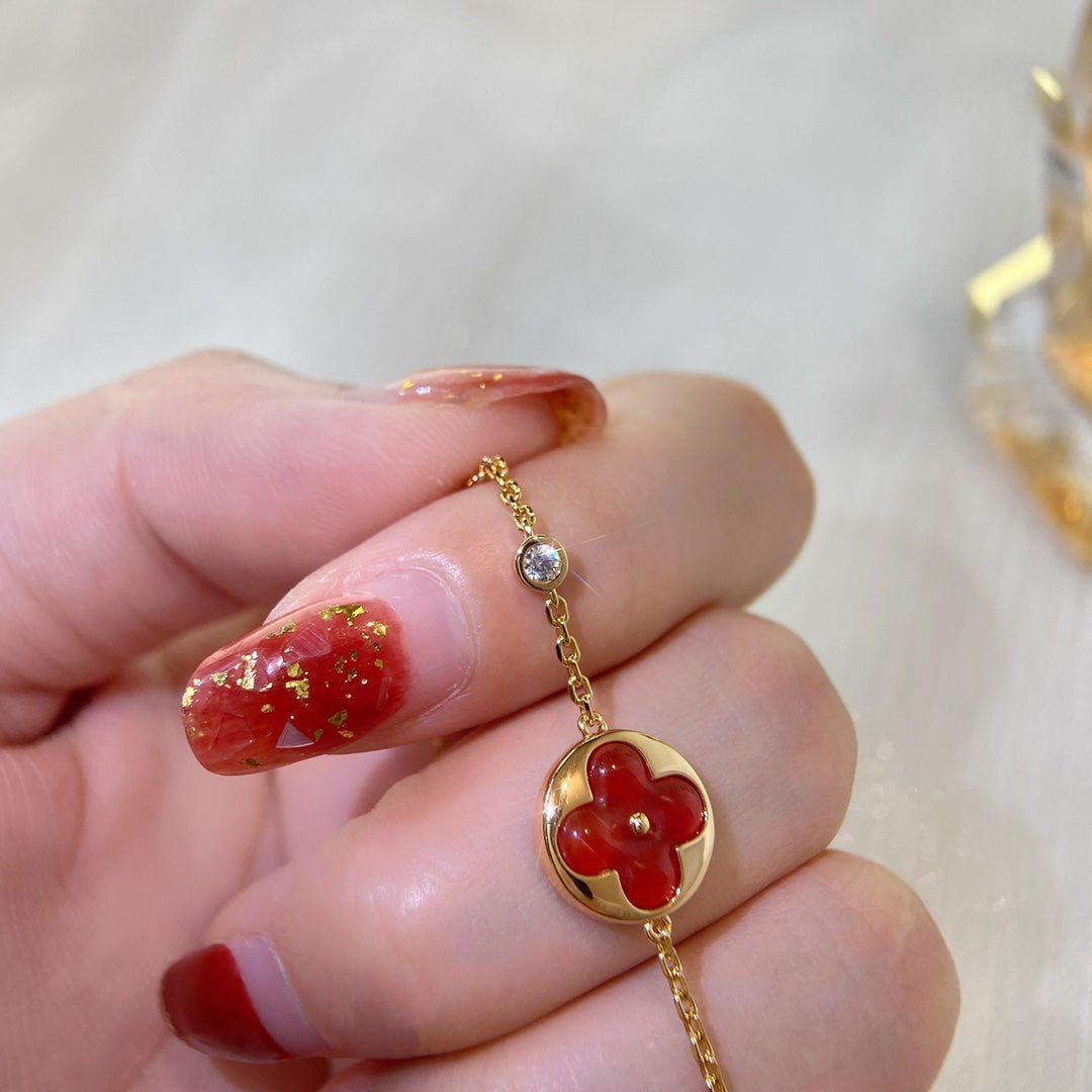 [Vera  Jewelry]SUN PEDANT CARNELIAN BRACELET