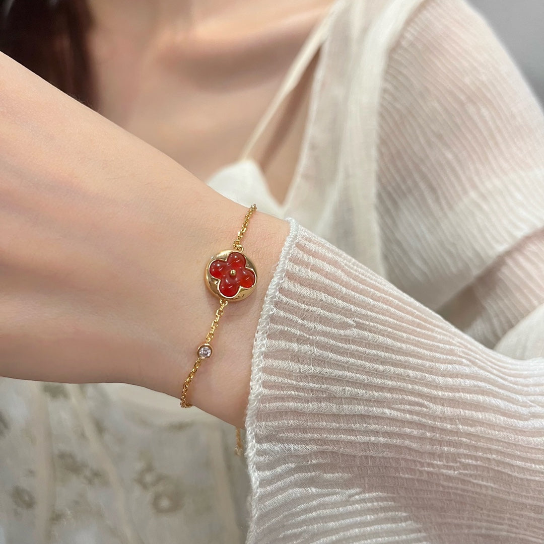 [Vera  Jewelry]SUN PEDANT CARNELIAN BRACELET
