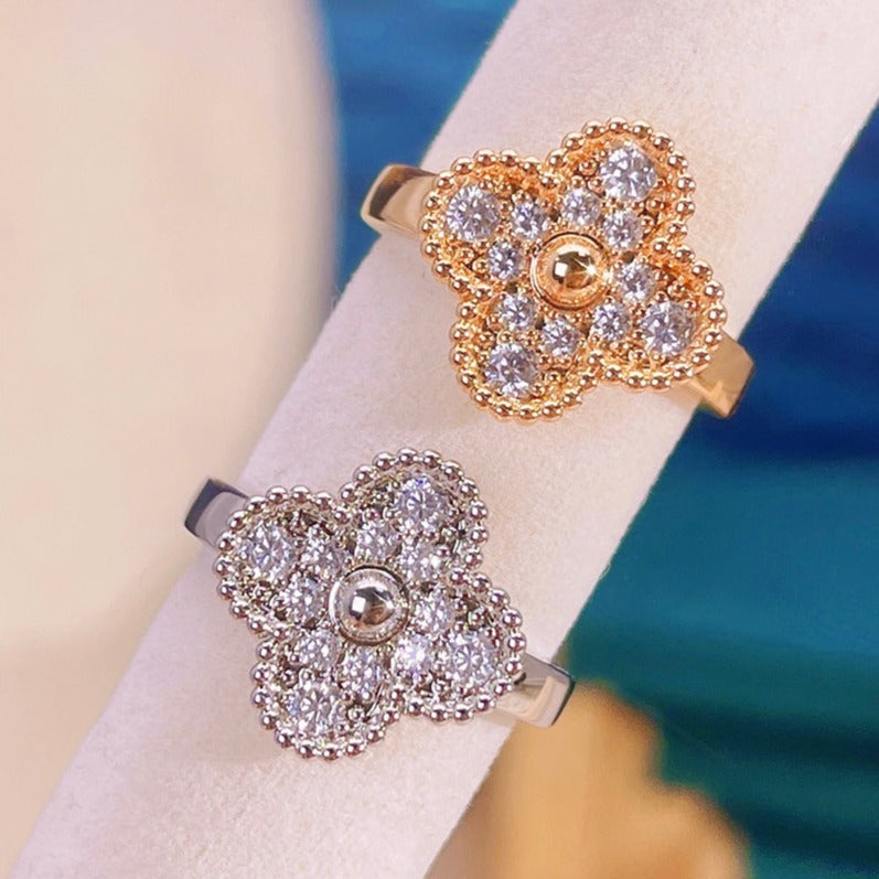 [Vera  Jewelry]CLOVER DIAMOND RING