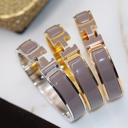 [Vera Jewelry]H BRACELET 12MM BROWN