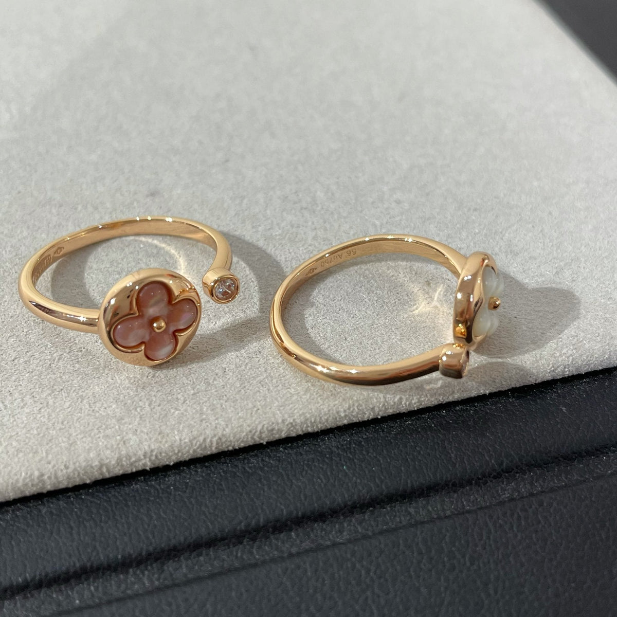 [Vera  Jewelry]SUN 1 DIAMOND PINK MOP RING