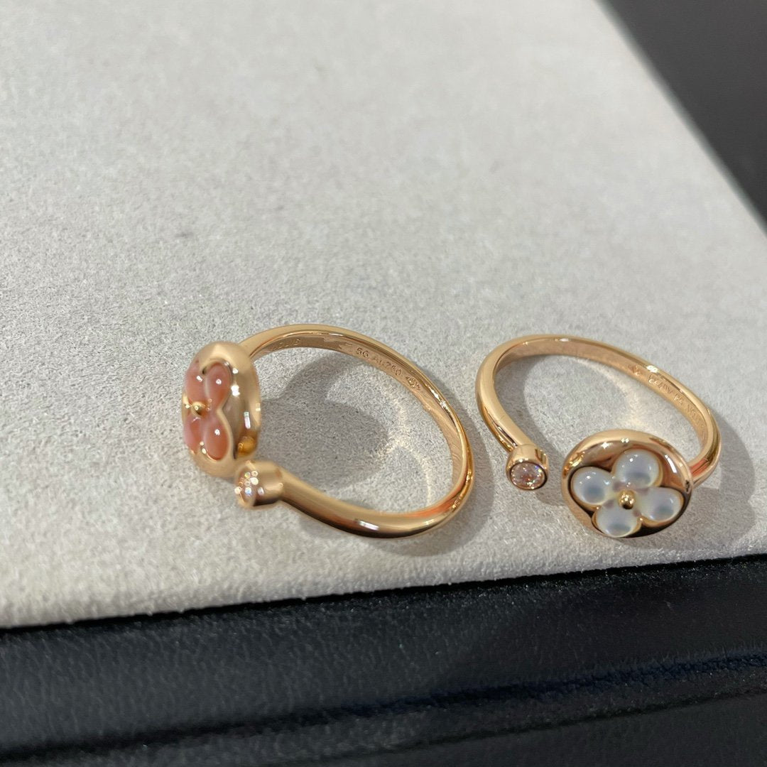 [Vera  Jewelry]SUN 1 DIAMOND PINK MOP RING
