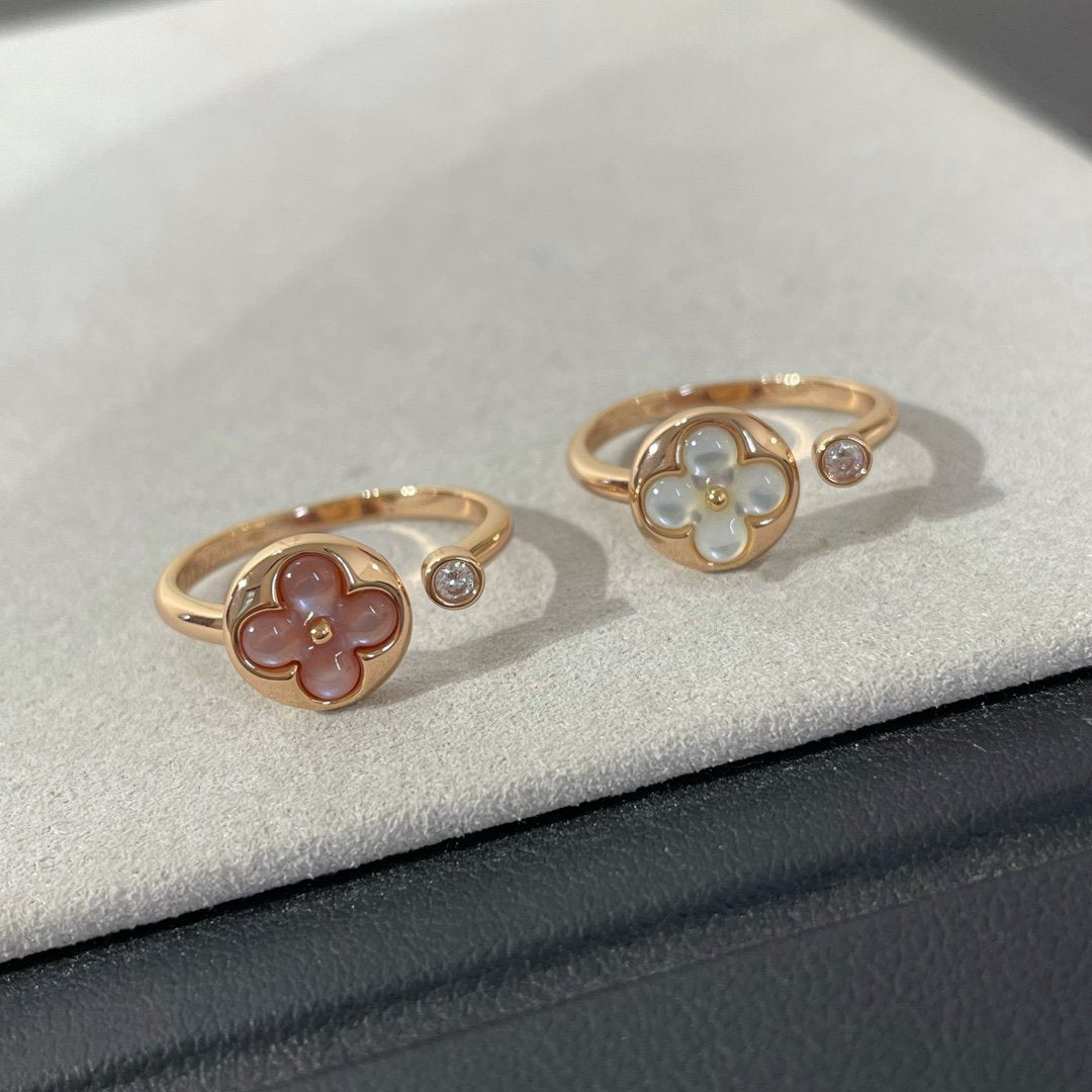 [Vera  Jewelry]SUN 1 DIAMOND PINK MOP RING