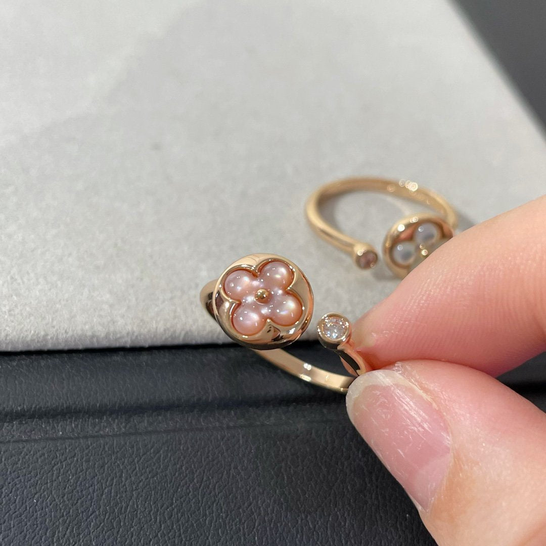 [Vera  Jewelry]SUN 1 DIAMOND PINK MOP RING