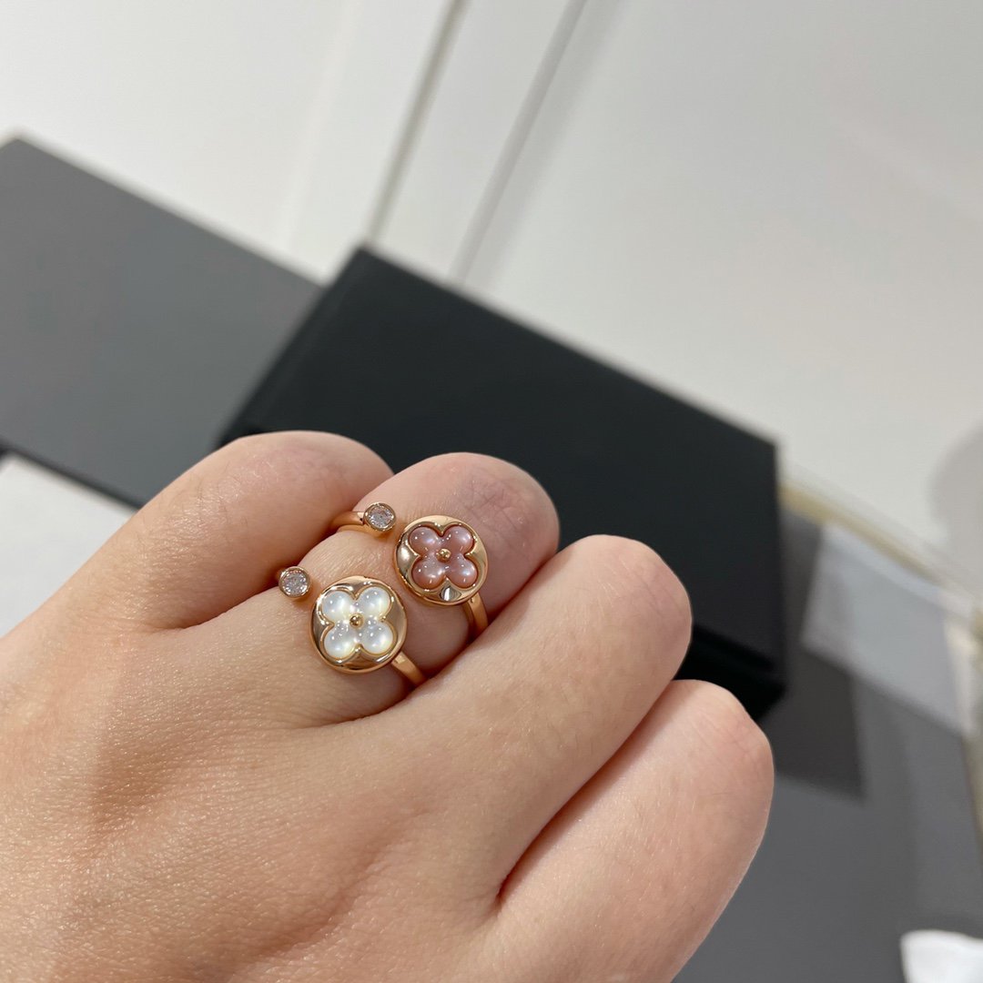 [Vera Jewelry]SUN 1 DIAMOND PINK MOP RING