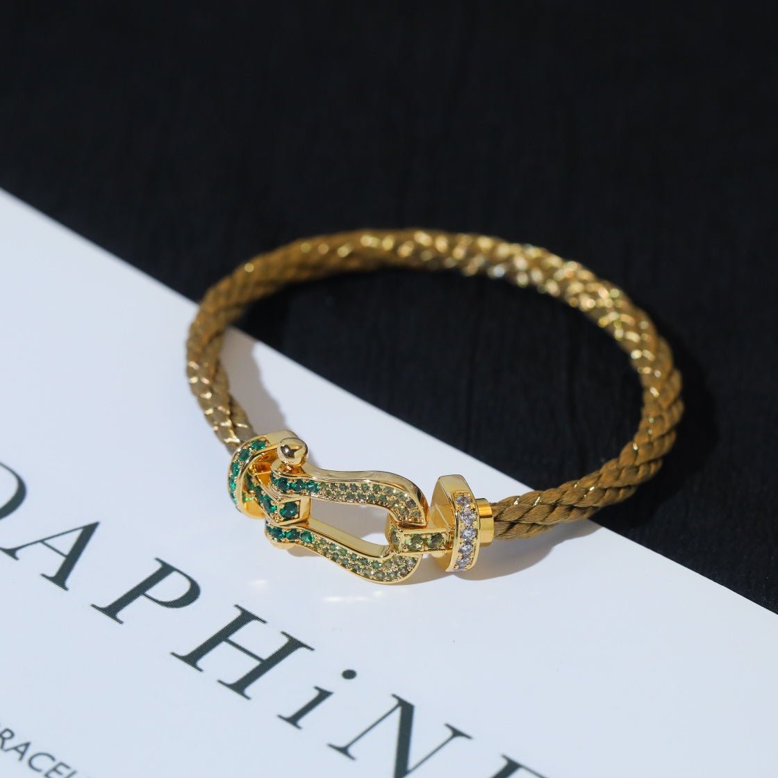 [Vera Jewelry]FORCE 10 GOLD GREEN DIAMOND PAVED