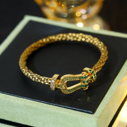 [Vera Jewelry]FORCE 10 GOLD GREEN DIAMOND PAVED