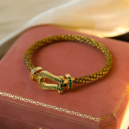 [Vera  Jewelry]FORCE 10 GOLD GREEN DIAMOND PAVED