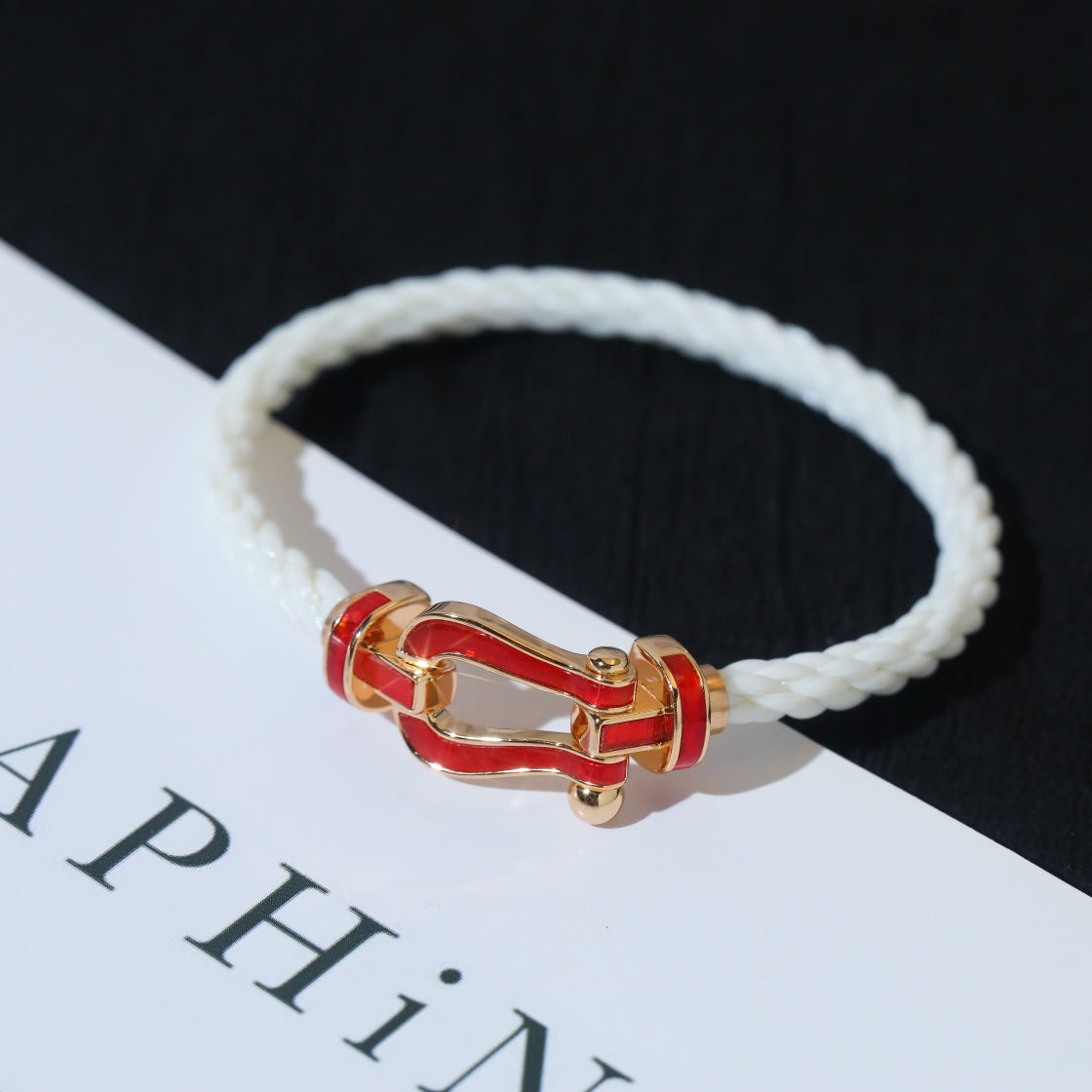 [Vera Jewelry]FORCE 10 WHITE TEXTILE DIAMOND PAVED