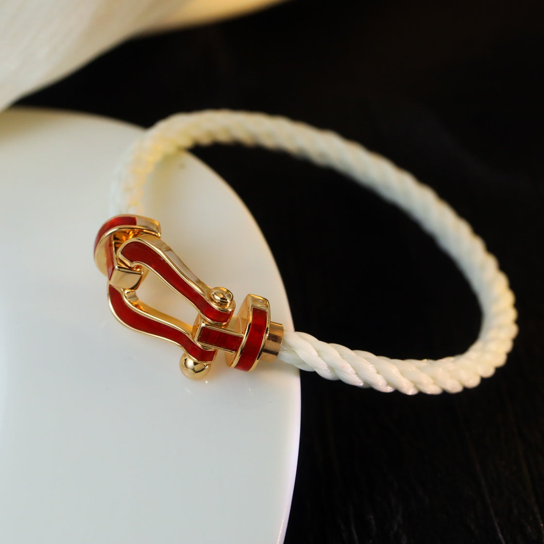 [Vera Jewelry]FORCE 10 WHITE TEXTILE DIAMOND PAVED