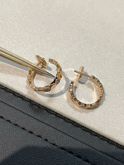 [Vera  Jewelry]Hollow Design Four-Leaf Clover Flower Shape Earrings