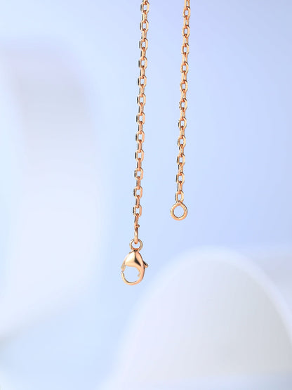 [Vera  Jewelry]H CAGE PINK GOLD NECKLACE