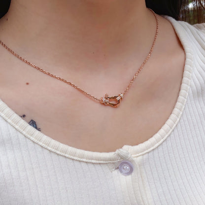 [Vera Jewelry]FORCE 10 PINK GOLD DIAMOND NECKLACE