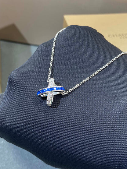 [Vera Jewelry]LIENS DIAMOND SILVER NECKLACE