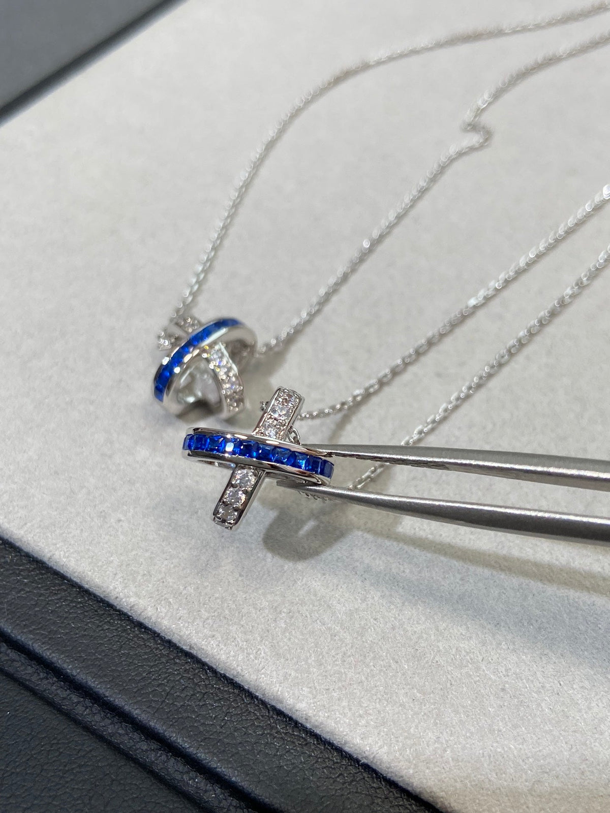 [Vera Jewelry]LIENS DIAMOND SILVER NECKLACE