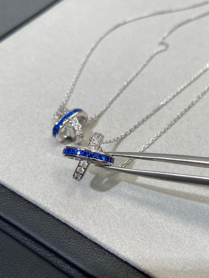 [Vera Jewelry]LIENS DIAMOND SILVER NECKLACE