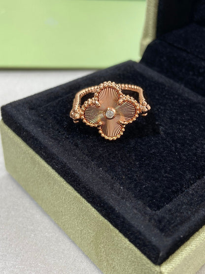 [Vera  Jewelry]CLOVER RIVERSIBLE PINK GOLD RING