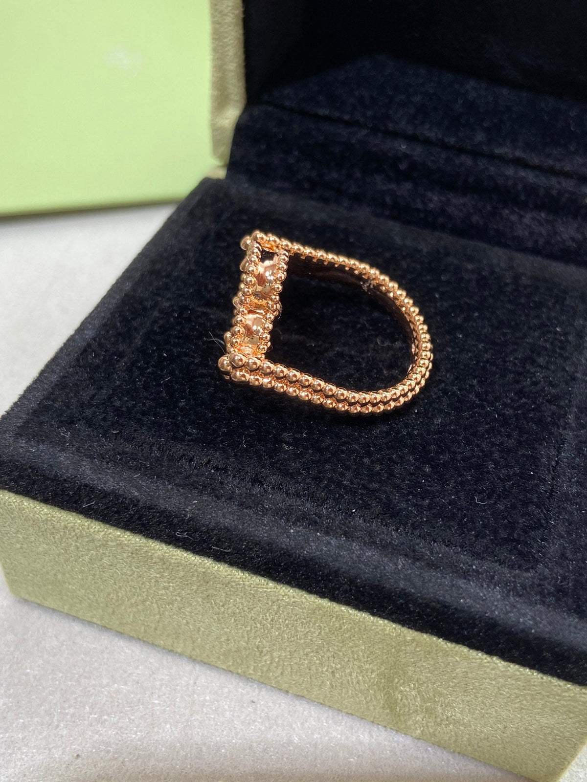 [Vera  Jewelry]CLOVER RIVERSIBLE PINK GOLD RING