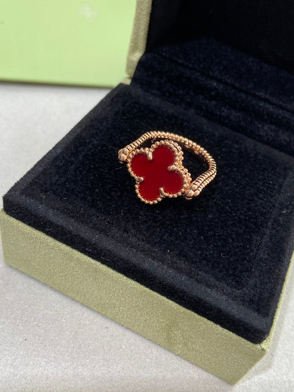 [Vera  Jewelry]CLOVER RIVERSIBLE ROSE GOLD RING