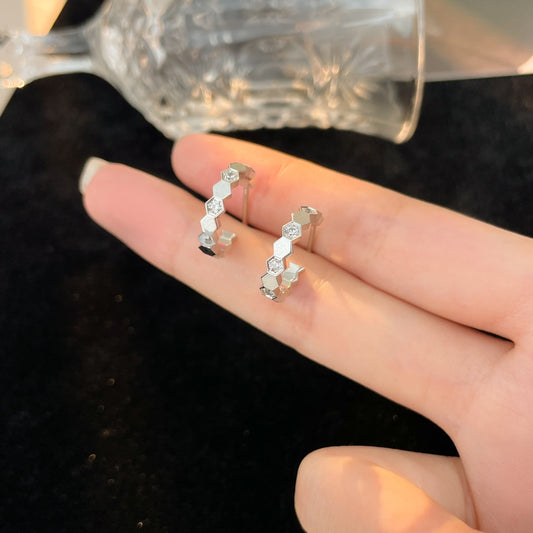 [Vera Jewelry]BEE LOVE ダイヤモンドフープピアス