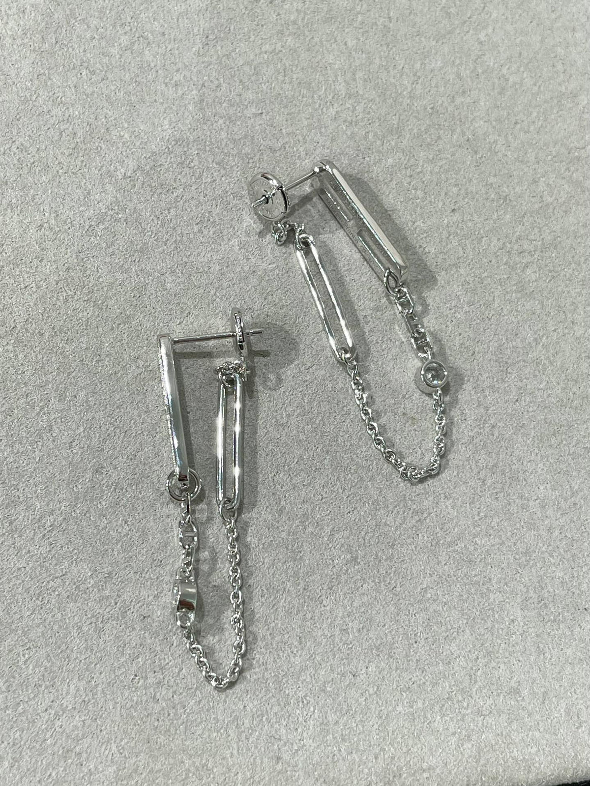 [Vera  Jewelry]CHAINE CHAOS DIAMOND DROP EARRINGS