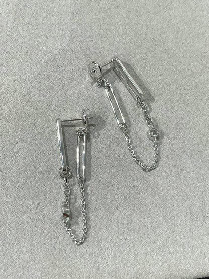 [Vera  Jewelry]CHAINE CHAOS DIAMOND DROP EARRINGS