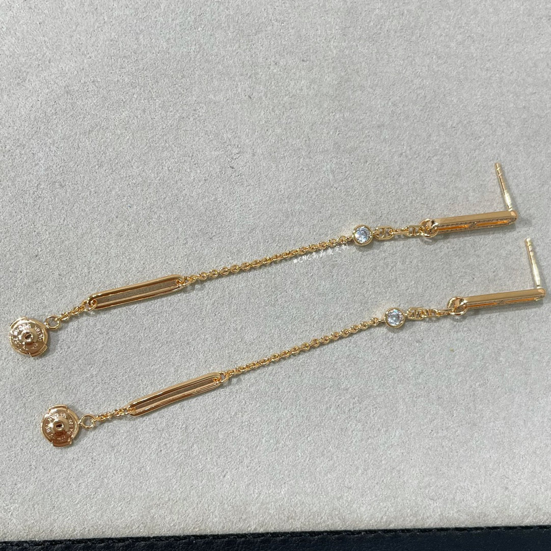 [Vera  Jewelry]CHAINE CHAOS DIAMOND DROP EARRINGS