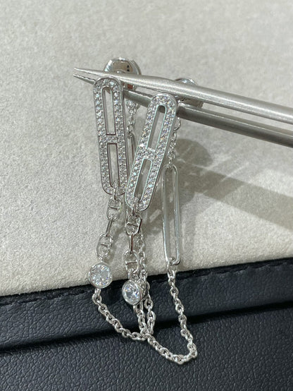 [Vera  Jewelry]CHAINE CHAOS DIAMOND DROP EARRINGS