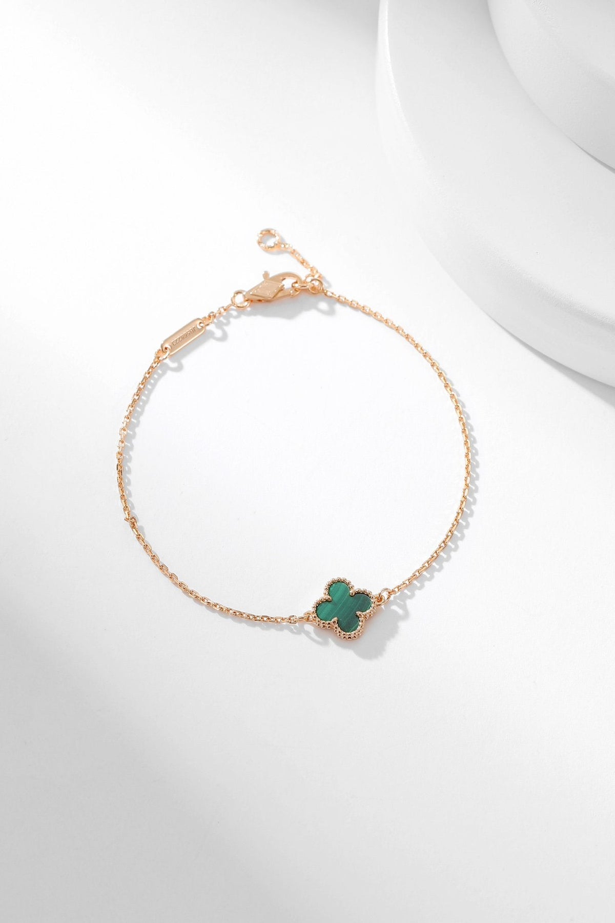 [Vera Jewelry]CLOVER BRACELET MALACHITE 1 MOTIF
