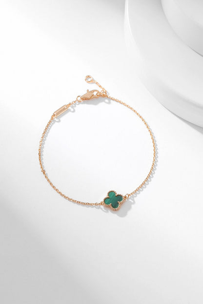 [Vera Jewelry]CLOVER BRACELET MALACHITE 1 MOTIF
